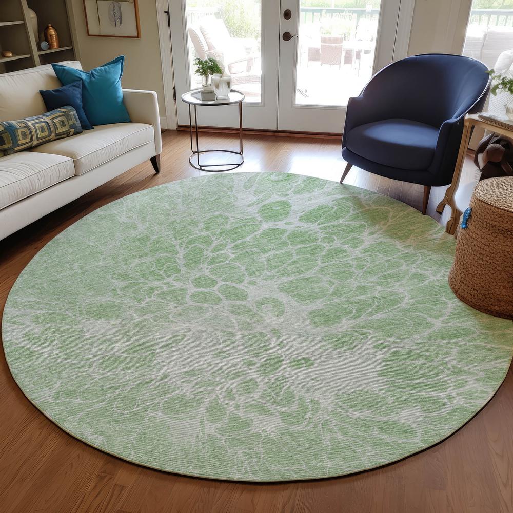 Chantille ACN653 Green 8' x 8' Rug. Picture 6