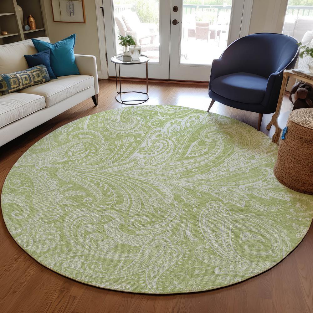 Chantille ACN654 Green 8' x 8' Rug. Picture 6
