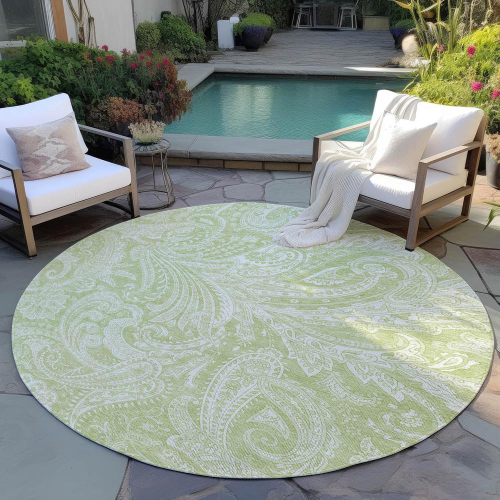 Chantille ACN654 Green 8' x 8' Rug. Picture 7