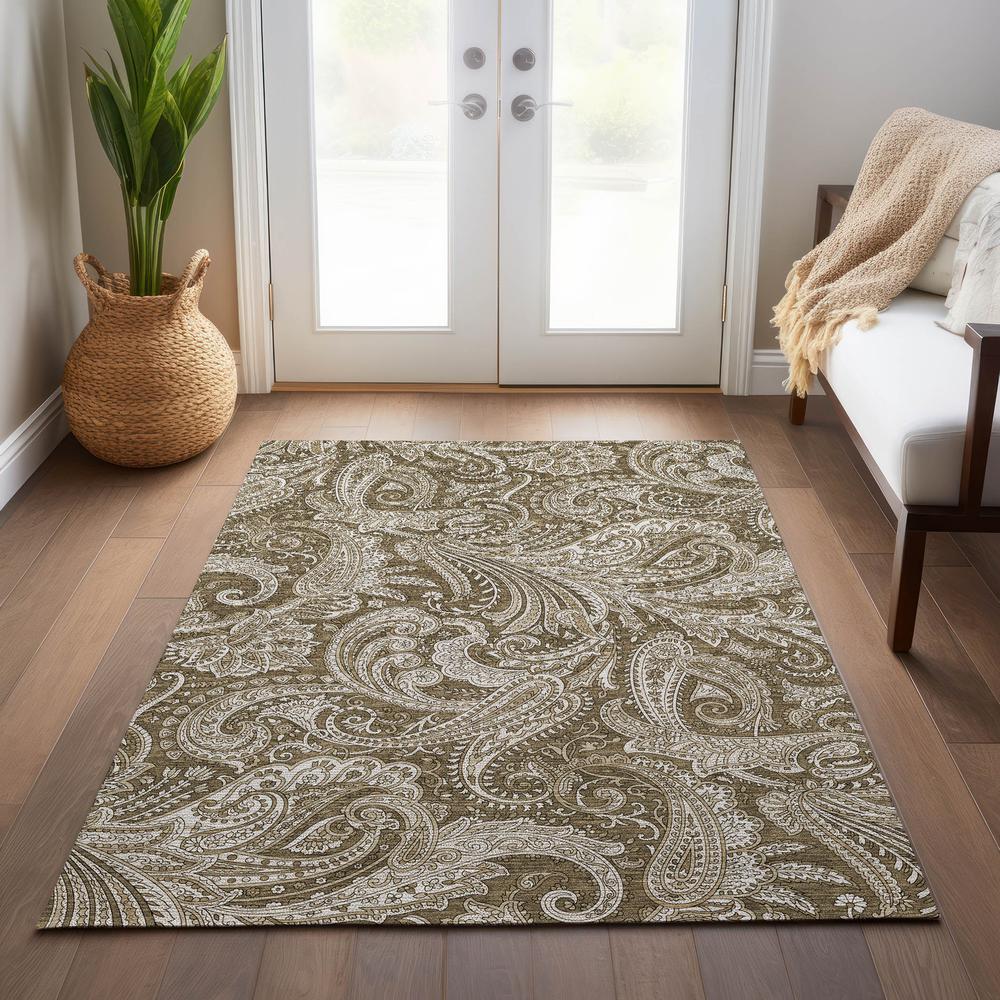 Chantille ACN654 Brown 2'6" x 3'10" Rug. Picture 7