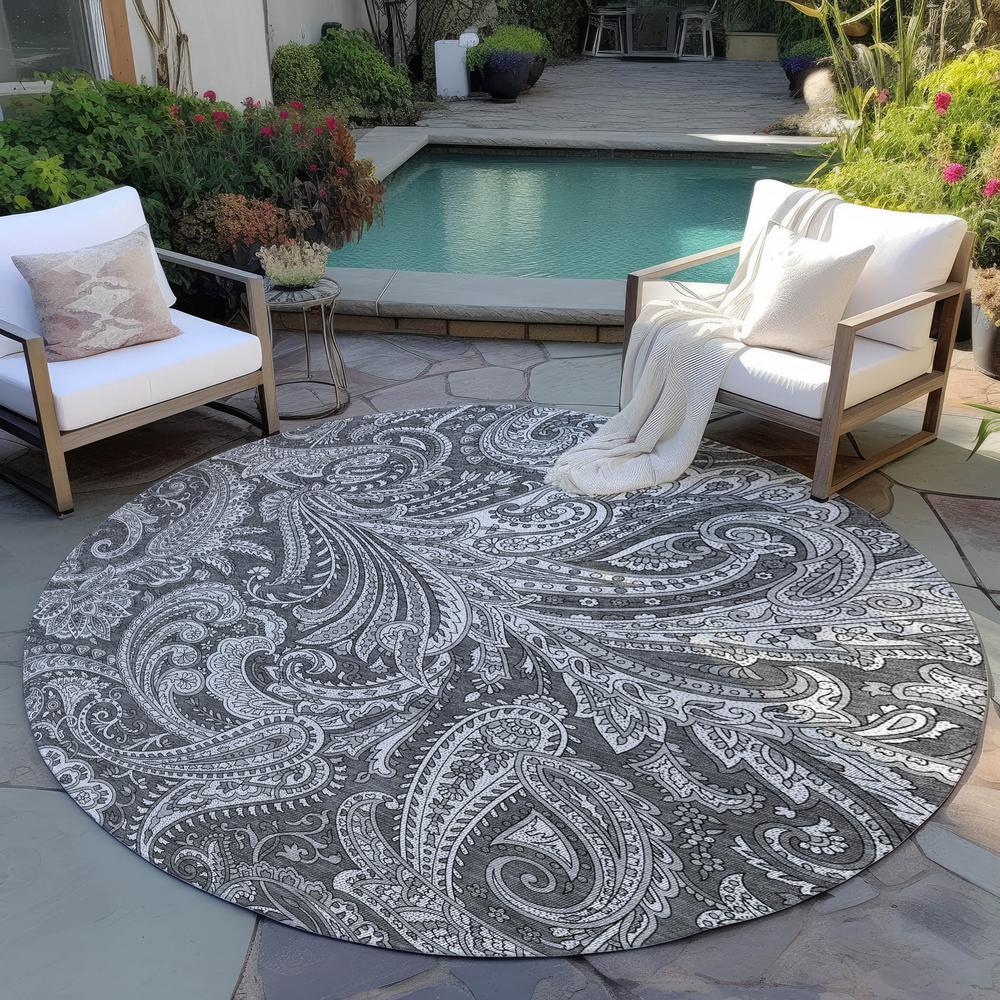 Chantille ACN654 Gray 8' x 8' Rug. Picture 7