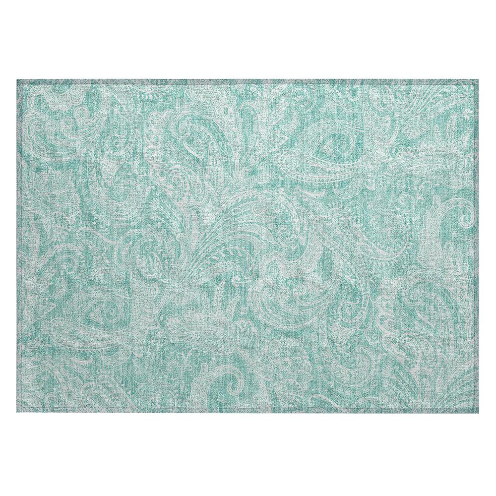 Chantille ACN654 Teal 1'8" x 2'6" Rug. Picture 1