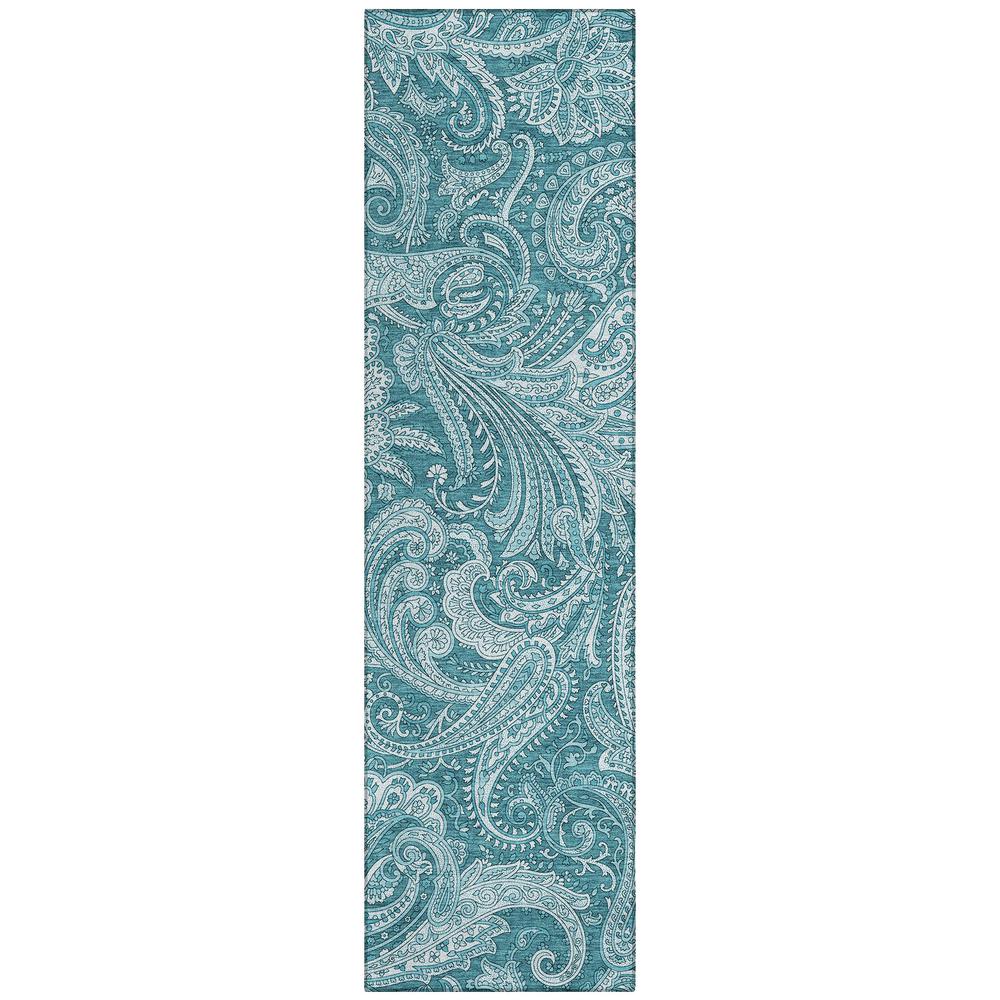 Chantille ACN654 Teal 2'3" x 7'6" Rug. Picture 1