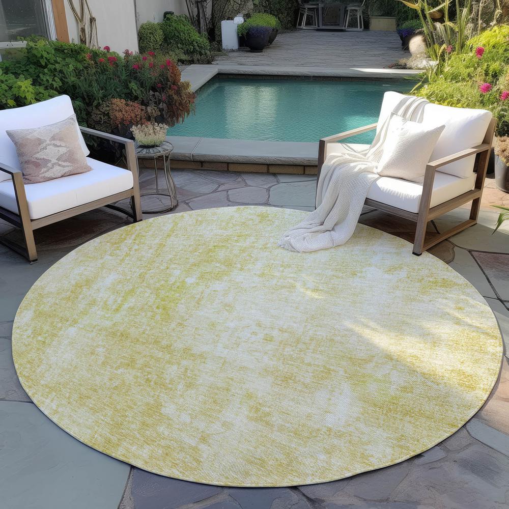 Chantille ACN656 Gold 8' x 8' Rug. Picture 7