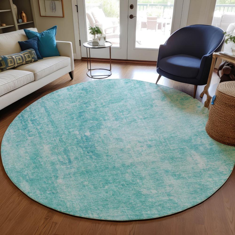 Chantille ACN656 Teal 8' x 8' Rug. Picture 6