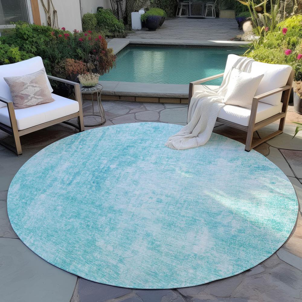 Chantille ACN656 Teal 8' x 8' Rug. Picture 7