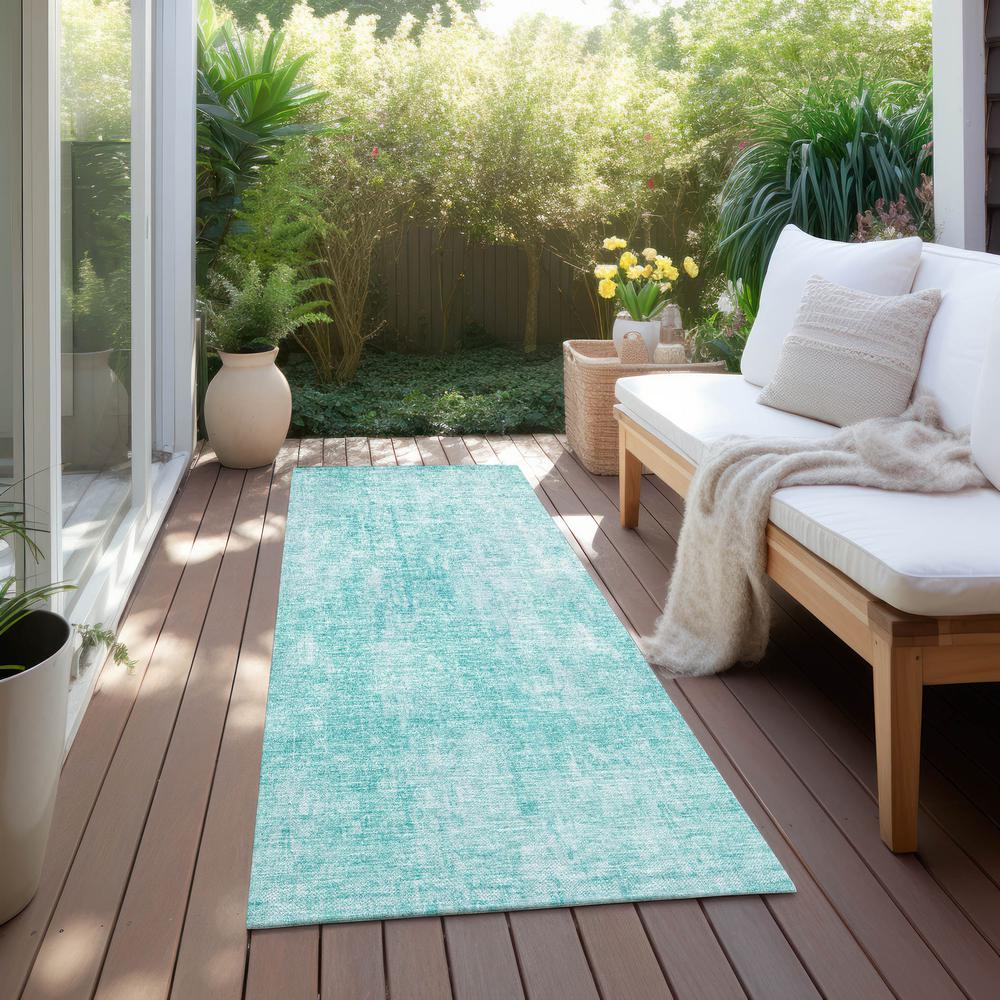 Chantille ACN656 Teal 2'3" x 7'6" Rug. Picture 7