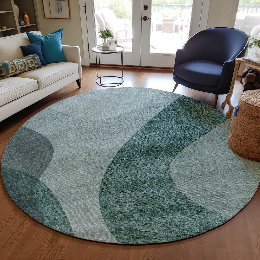 Chantille ACN657 Green 8' x 8' Rug. Picture 6