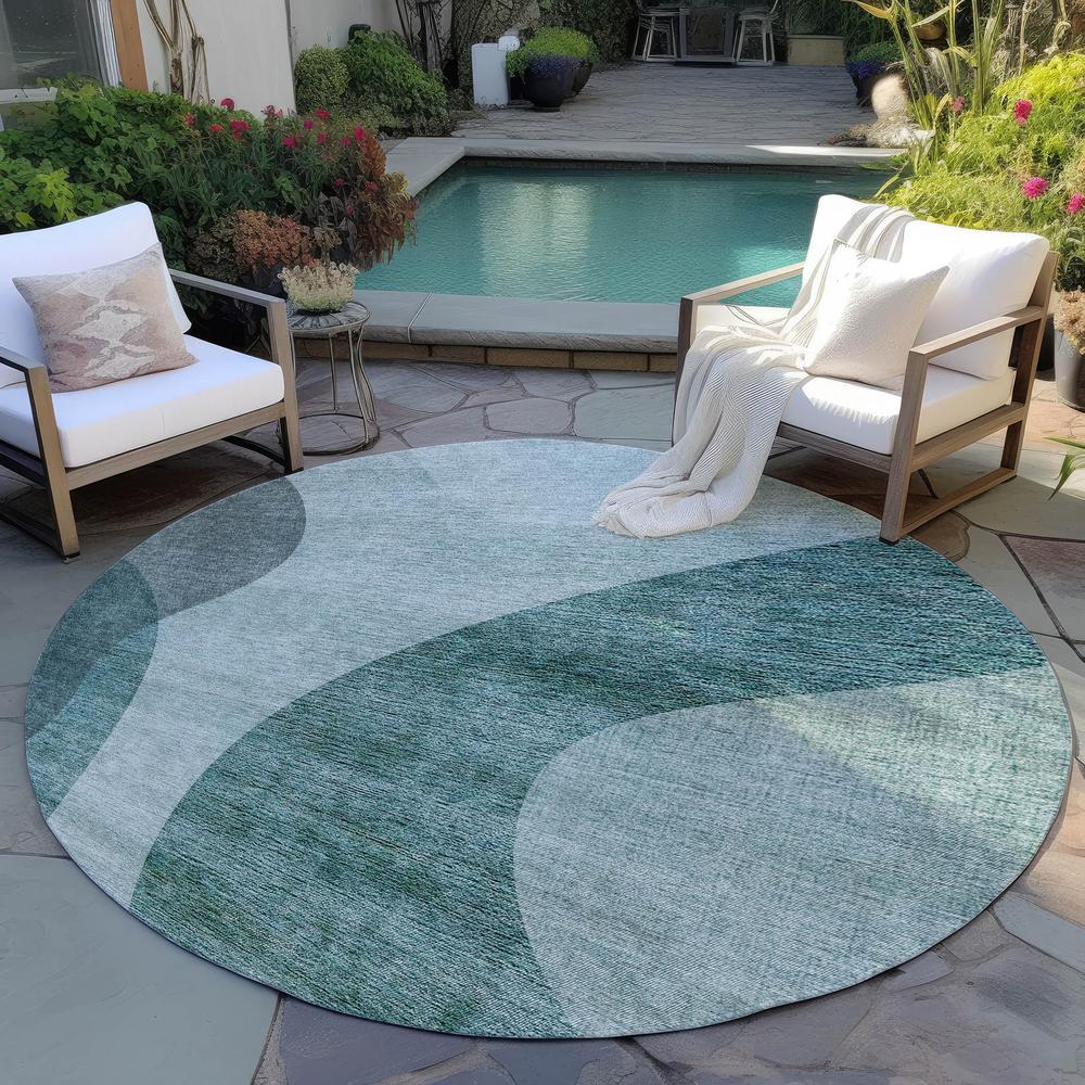 Chantille ACN657 Green 8' x 8' Rug. Picture 7