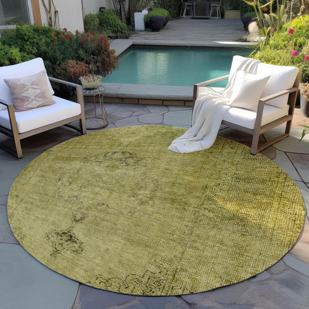 Chantille ACN658 Gold 8' x 8' Rug. Picture 7