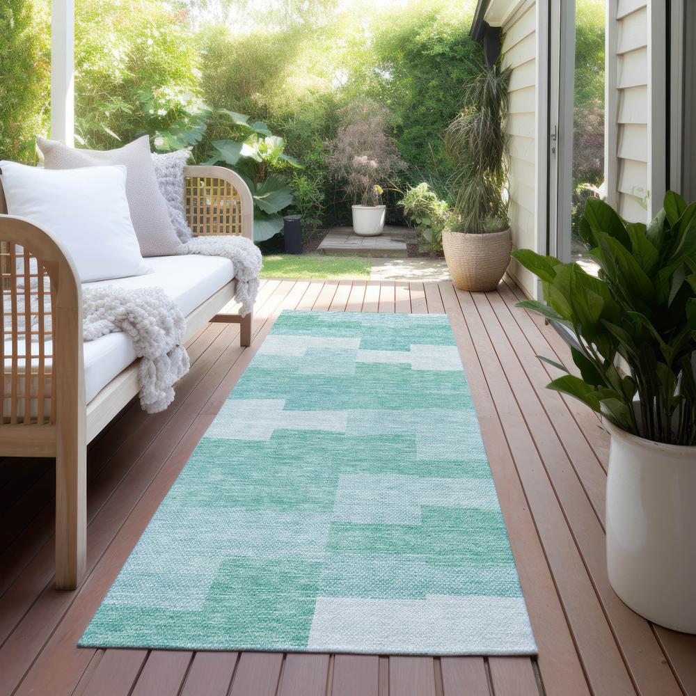 Chantille ACN659 Teal 2'3" x 7'6" Rug. Picture 7