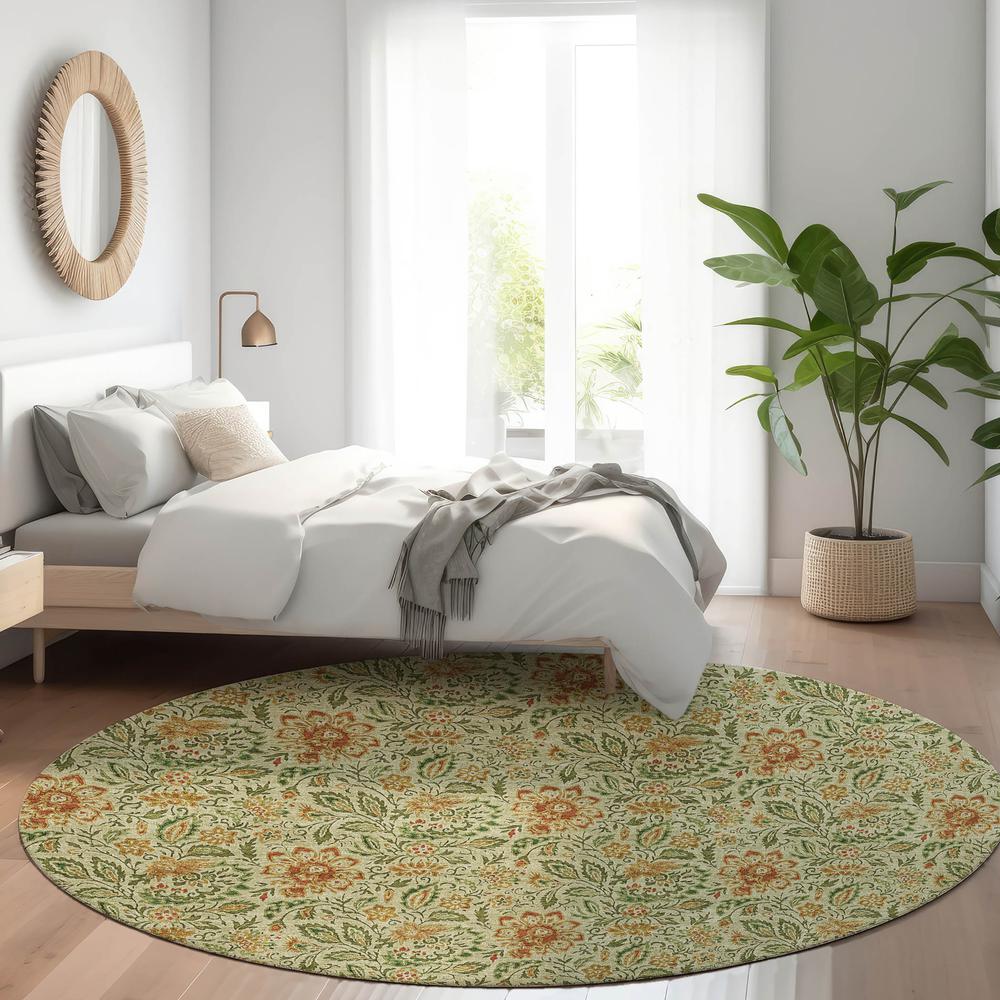 Chantille ACN660 Green 8' x 8' Rug. Picture 6