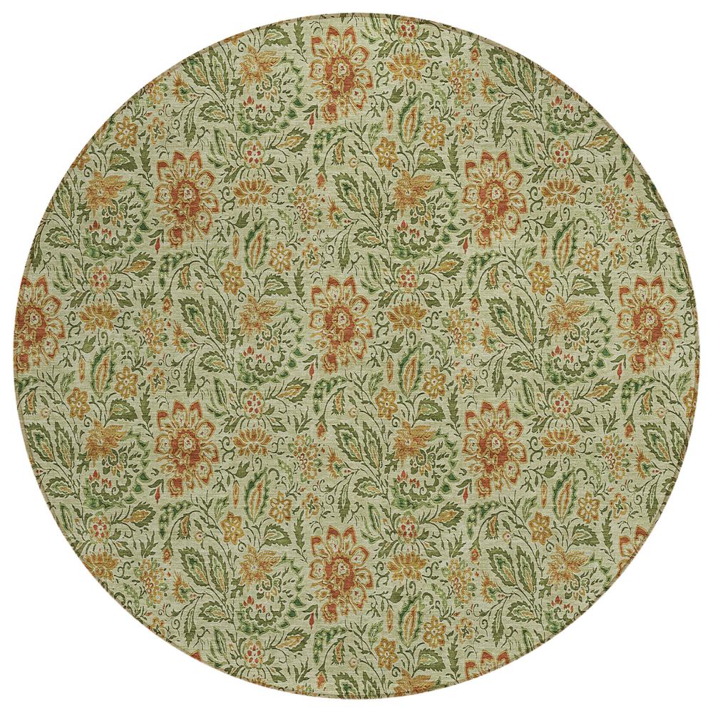 Chantille ACN660 Green 8' x 8' Rug. Picture 1