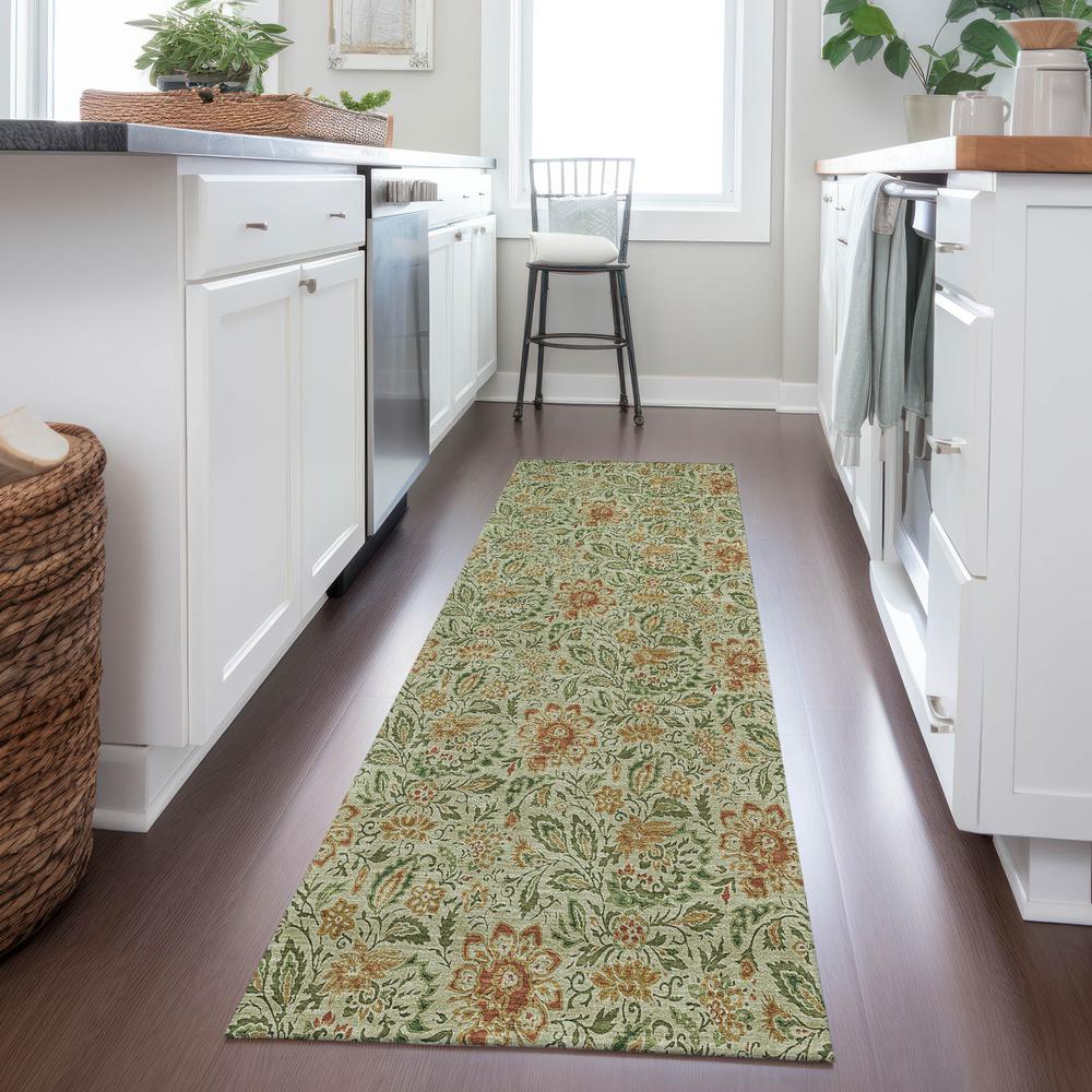 Chantille ACN660 Green 2'3" x 7'6" Rug. Picture 7