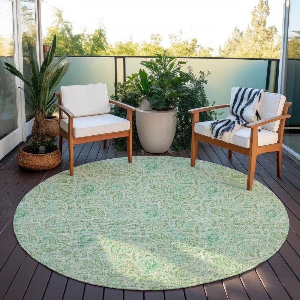 Chantille ACN660 Green 8' x 8' Rug. Picture 7