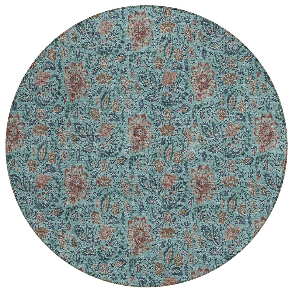Chantille ACN660 Teal 8' x 8' Rug. Picture 1