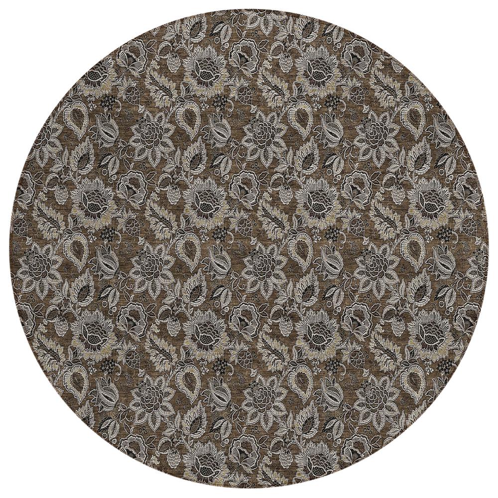 Chantille ACN661 Brown 8' x 8' Rug. Picture 1