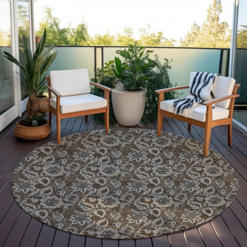 Chantille ACN661 Brown 8' x 8' Rug. Picture 7