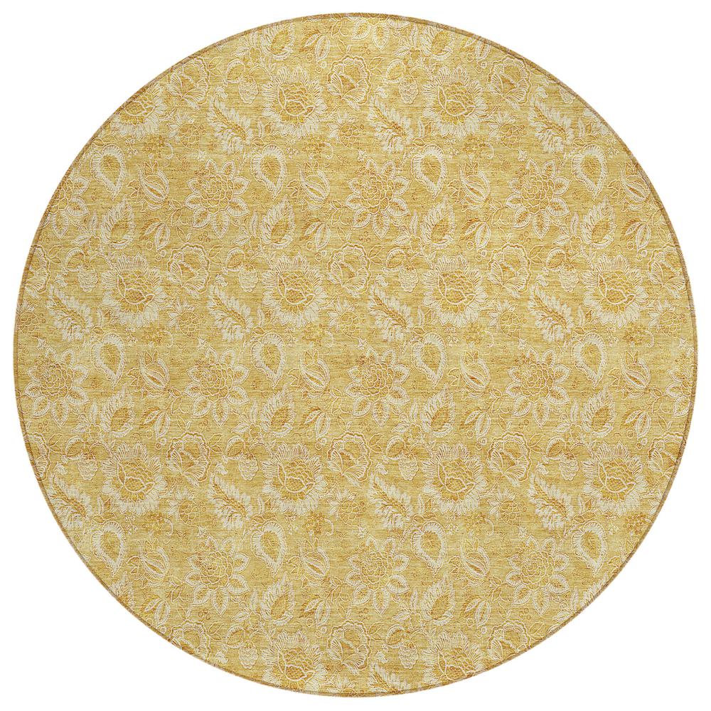 Chantille ACN661 Gold 8' x 8' Rug. Picture 1