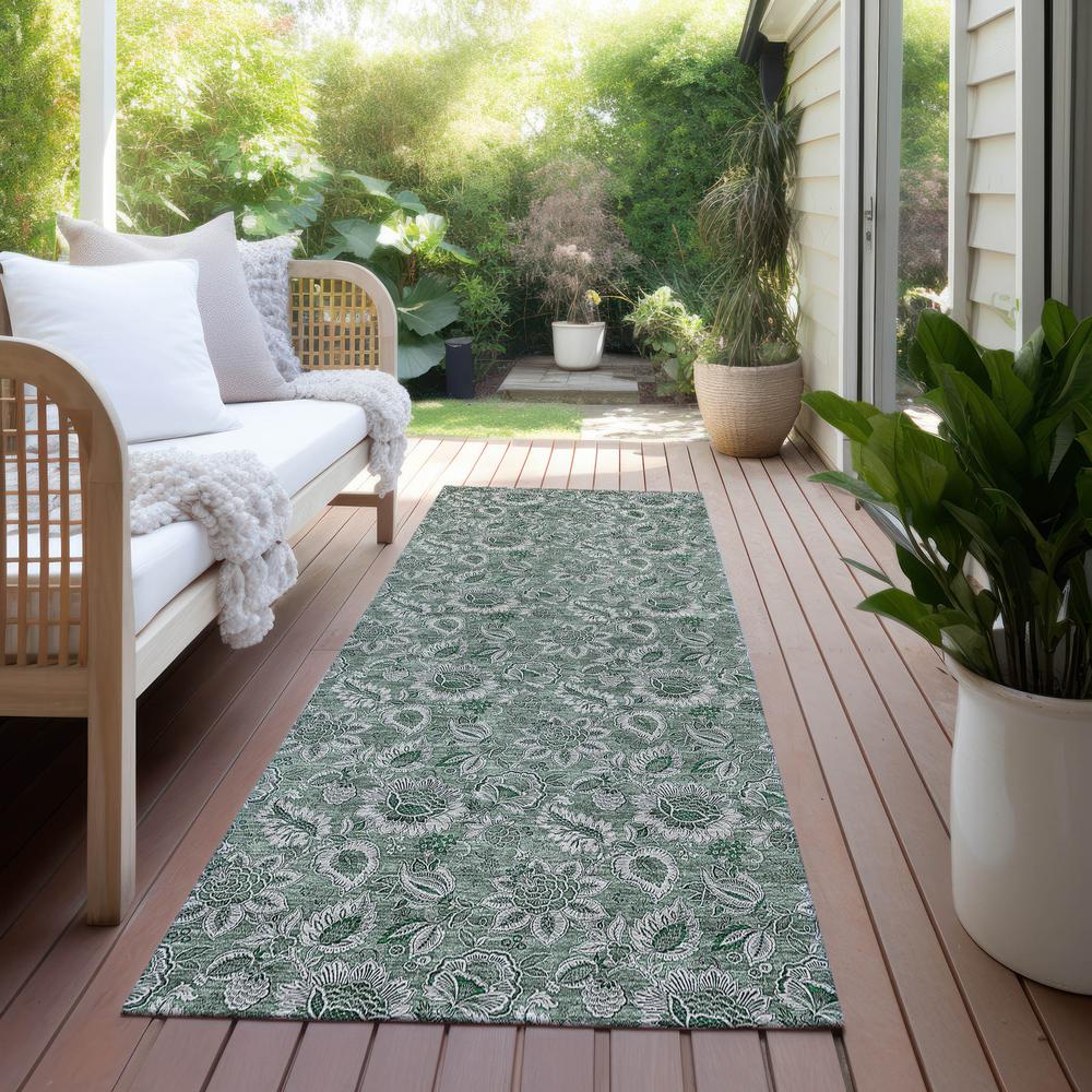 Chantille ACN661 Green 2'3" x 7'6" Rug. Picture 7