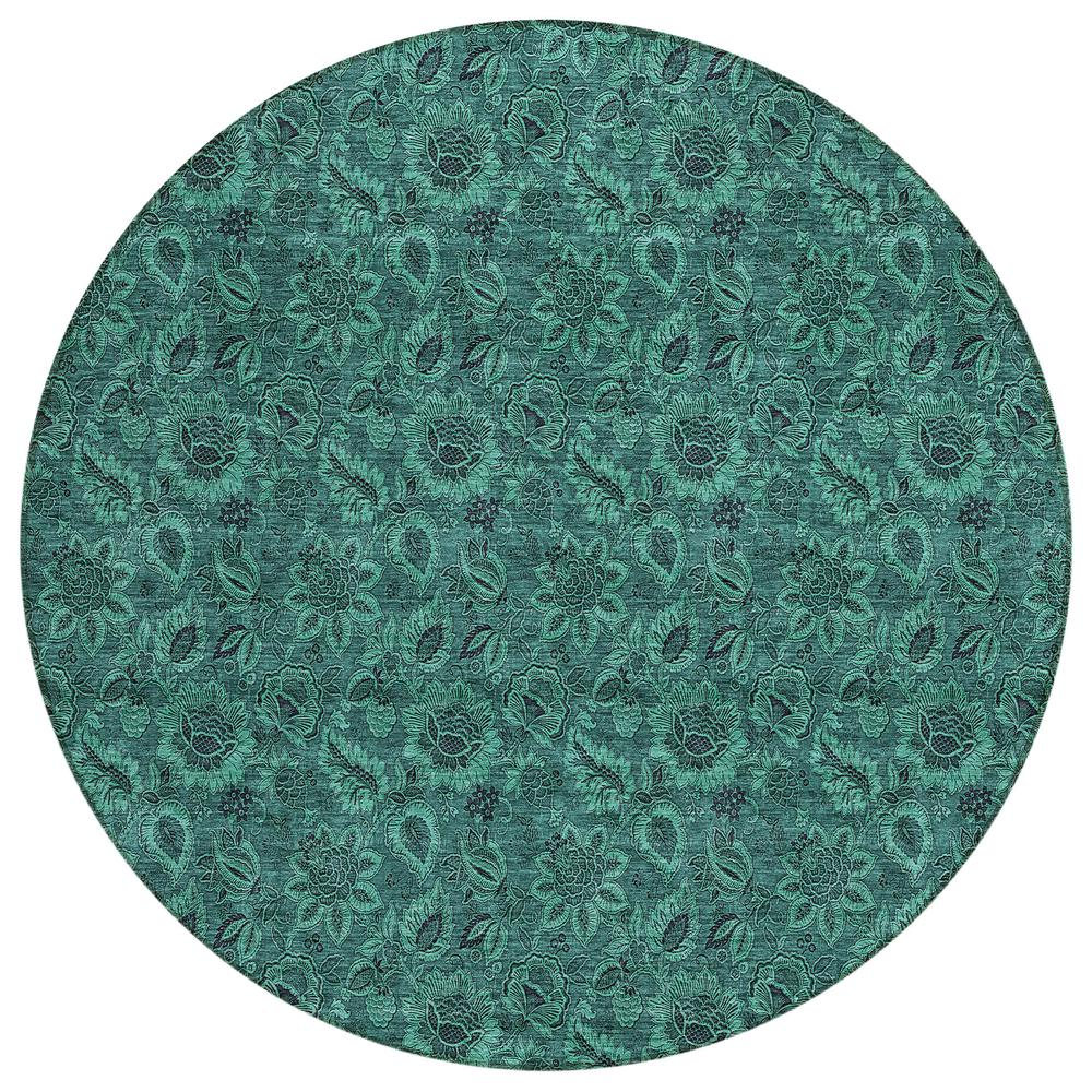 Chantille ACN661 Teal 8' x 8' Rug. Picture 1
