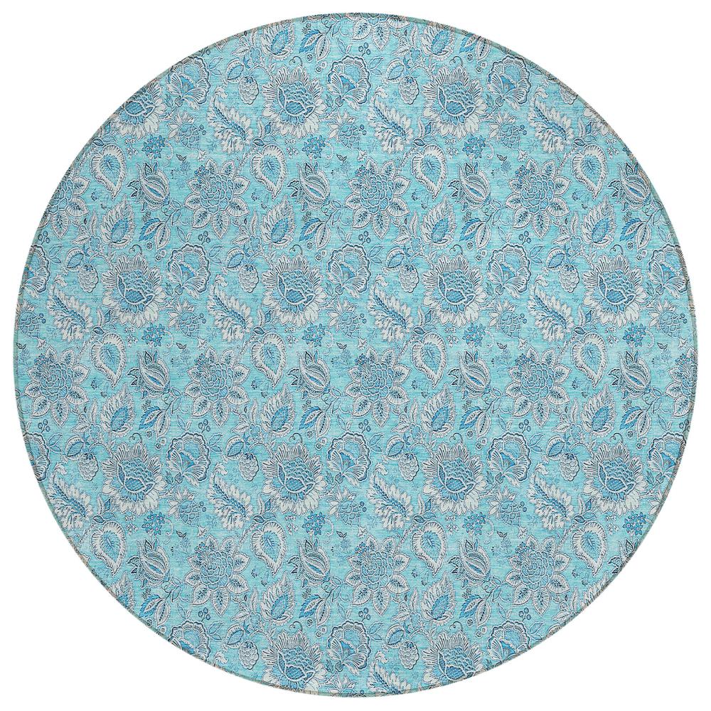 Chantille ACN662 Teal 8' x 8' Rug. Picture 1