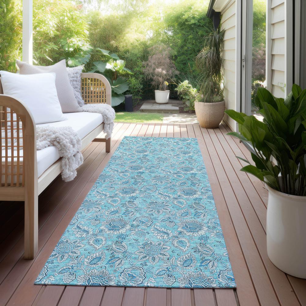 Chantille ACN662 Teal 2'3" x 7'6" Rug. Picture 7
