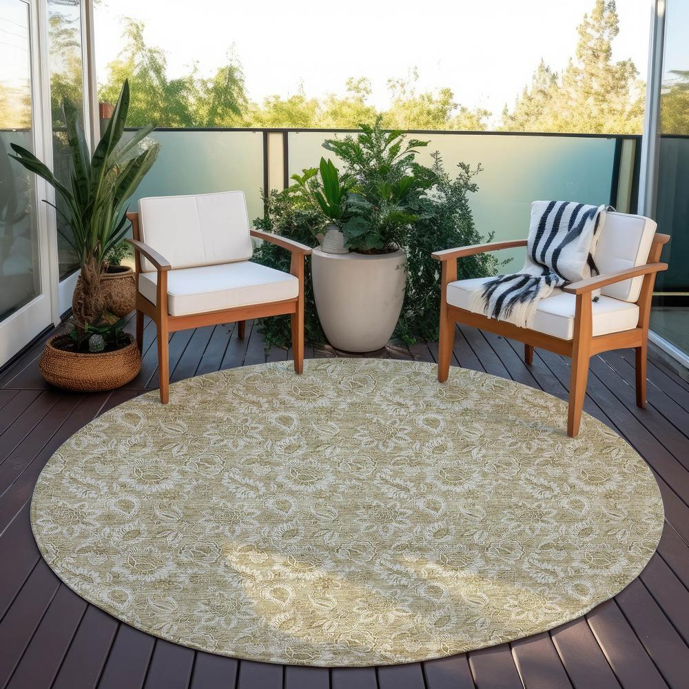 Chantille ACN662 Brown 8' x 8' Rug. Picture 7