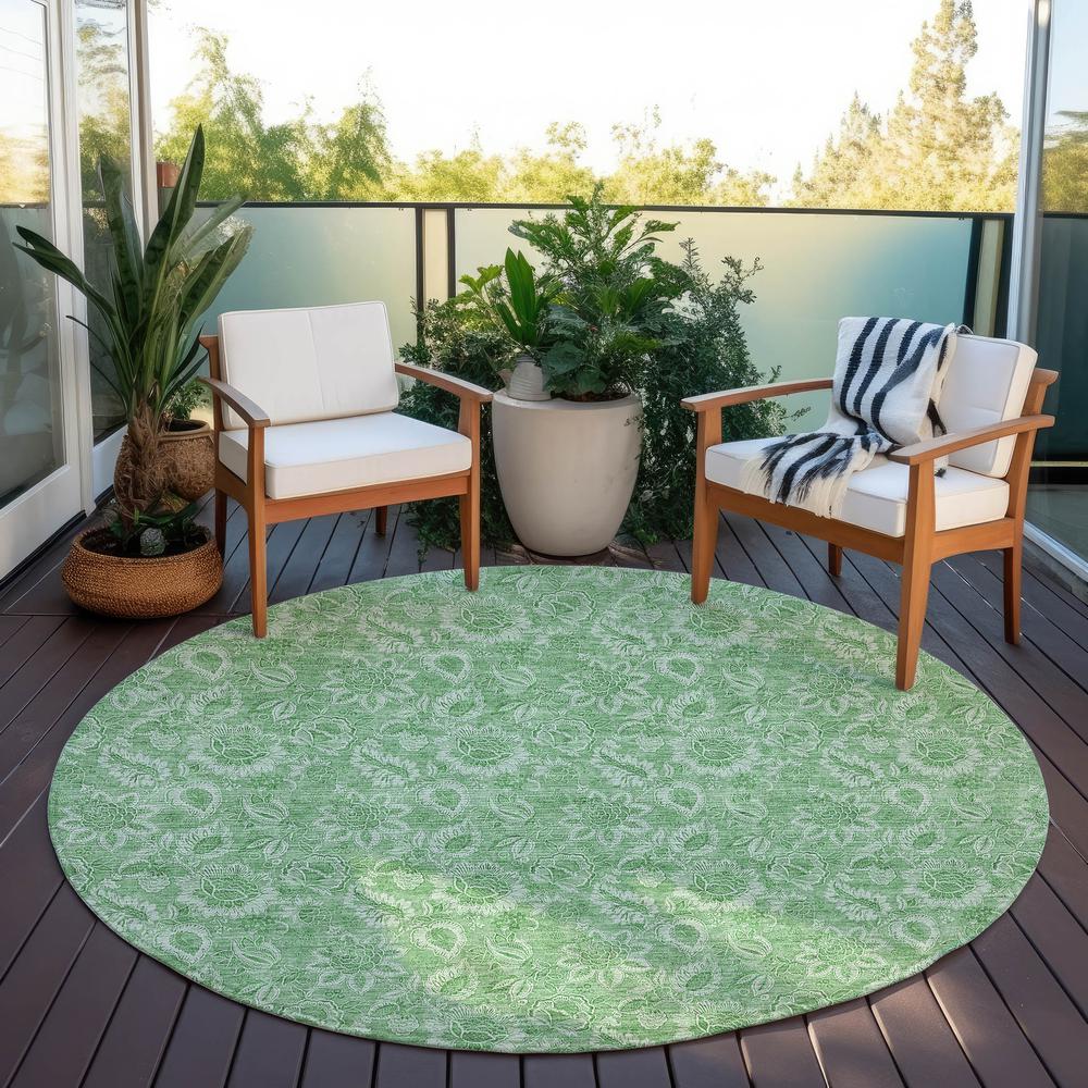 Chantille ACN662 Green 8' x 8' Rug. Picture 7