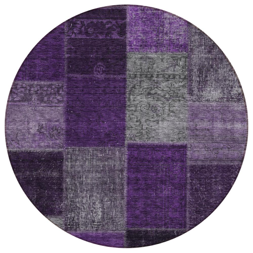 Chantille ACN663 Purple 8' x 8' Rug. Picture 1