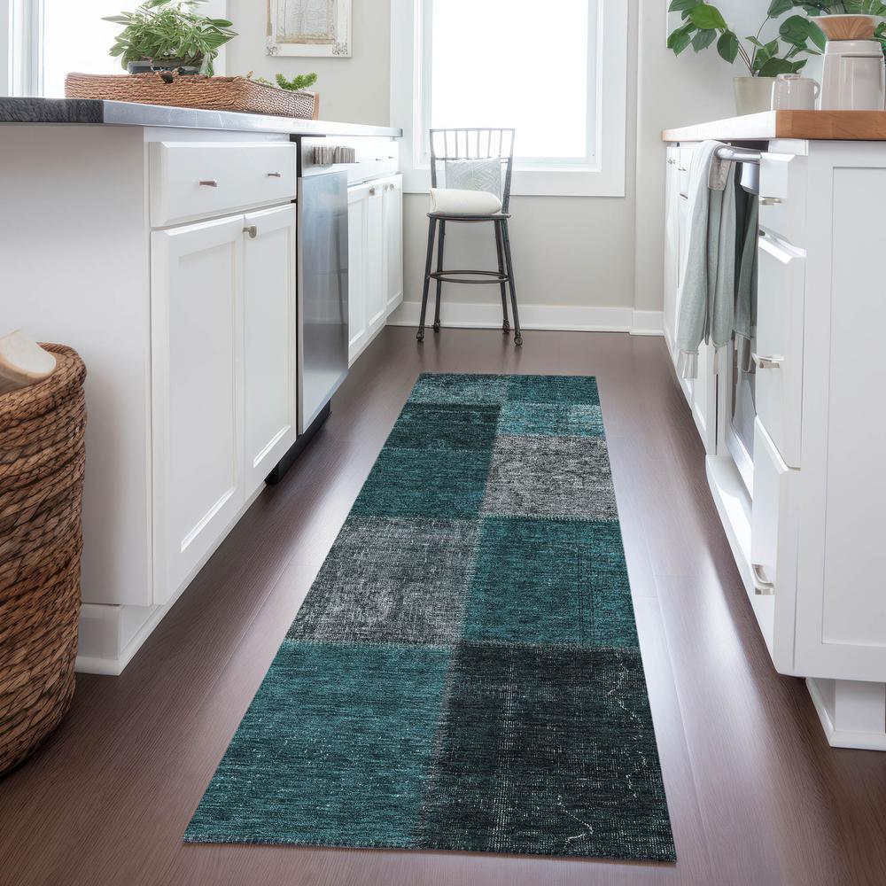 Chantille ACN663 Teal 2'3" x 7'6" Rug. Picture 6