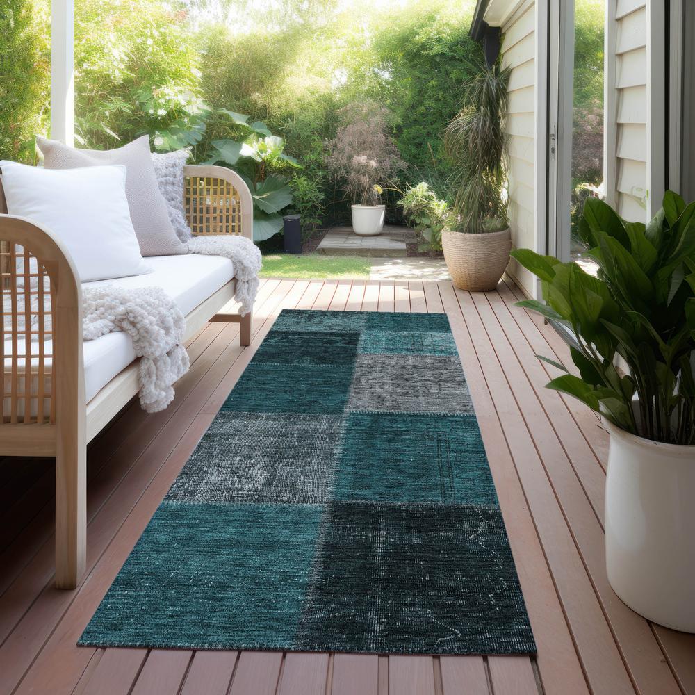 Chantille ACN663 Teal 2'3" x 7'6" Rug. Picture 7