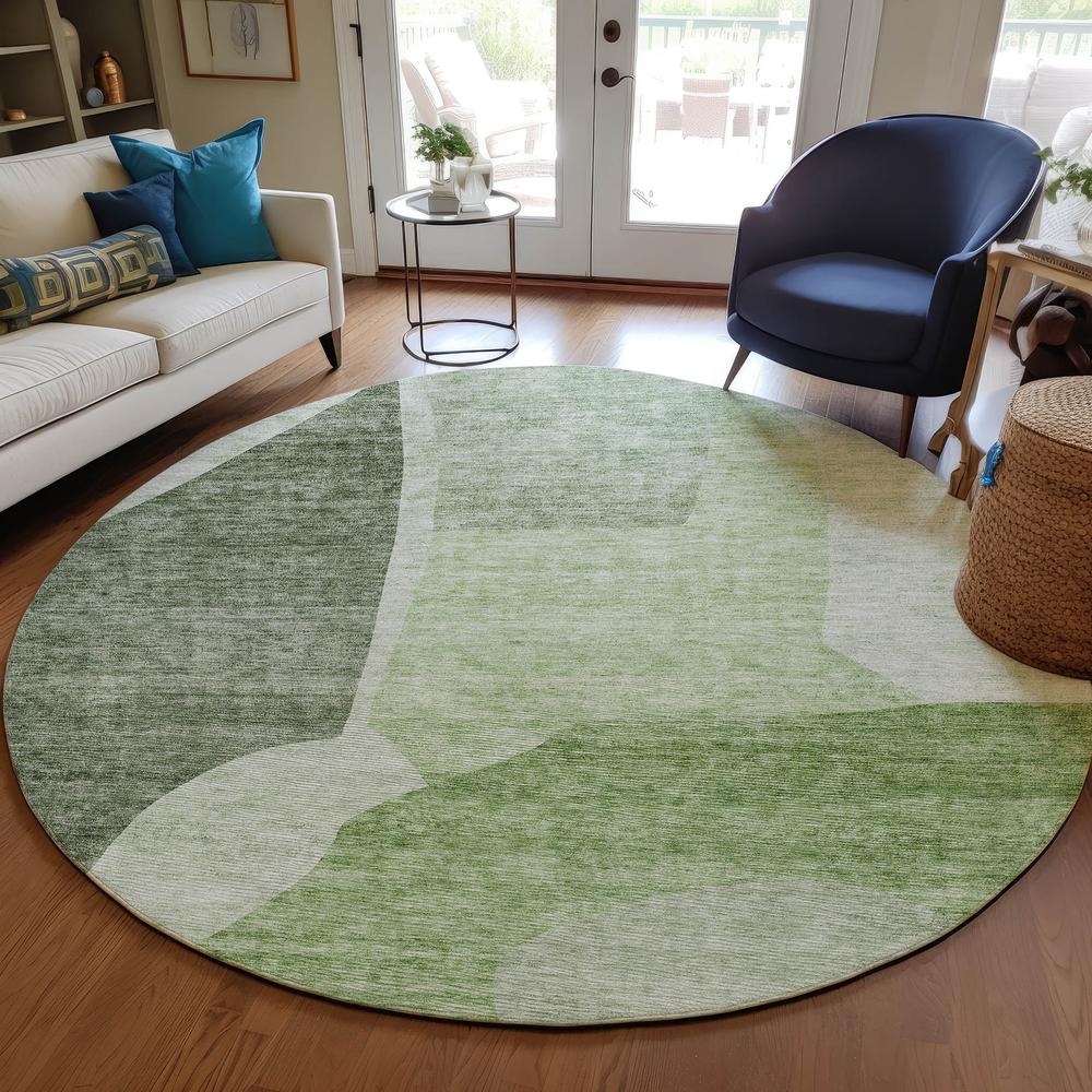 Chantille ACN665 Green 8' x 8' Rug. Picture 6