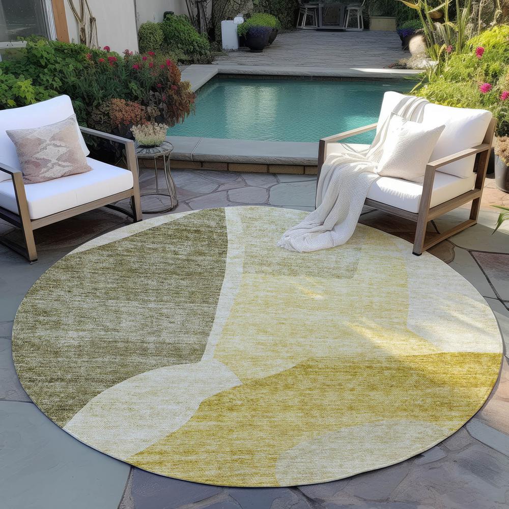 Chantille ACN665 Gold 8' x 8' Rug. Picture 7