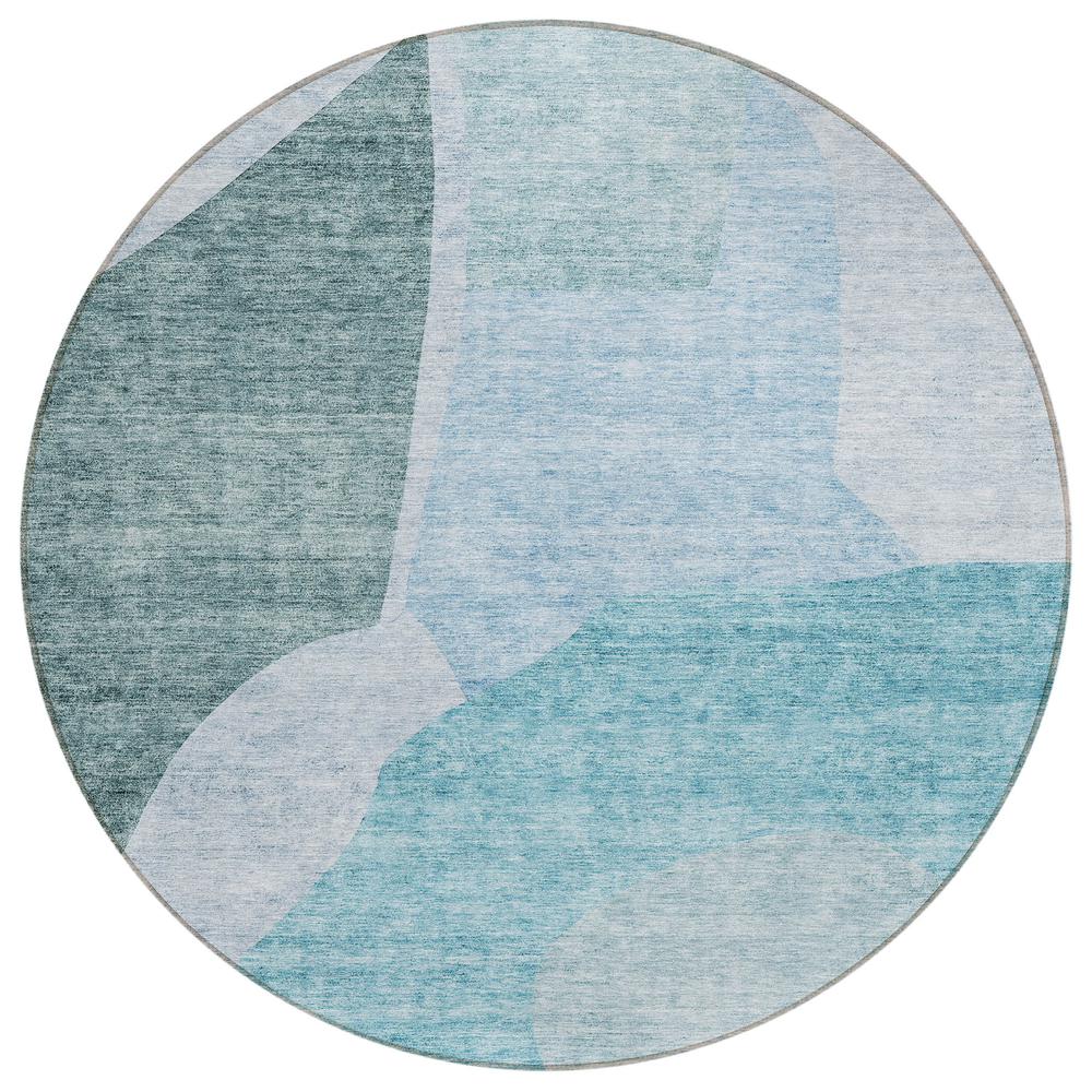 Chantille ACN665 Teal 8' x 8' Rug. Picture 1