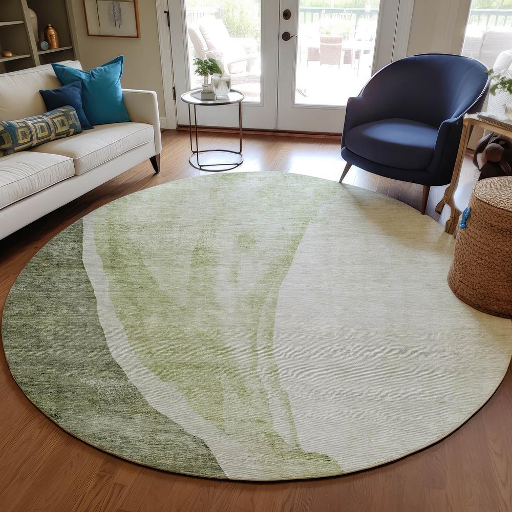 Chantille ACN667 Green 8' x 8' Rug. Picture 6