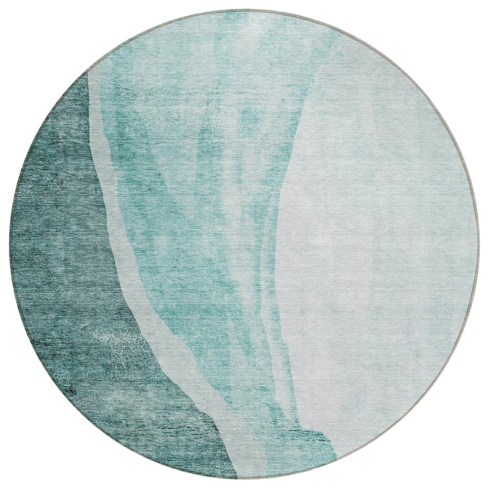 Chantille ACN667 Teal 8' x 8' Rug. Picture 1