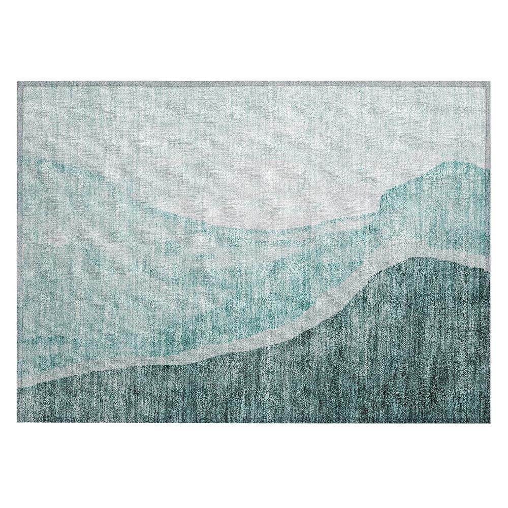 Chantille ACN667 Teal 1'8" x 2'6" Rug. Picture 1