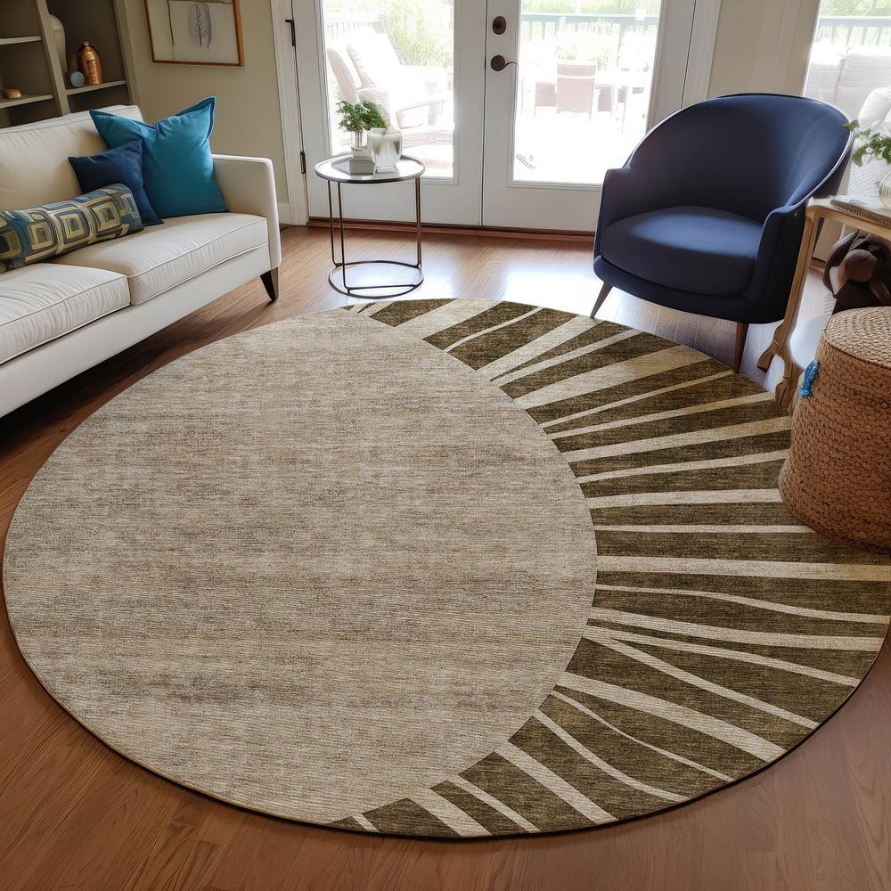 Chantille ACN668 Brown 8' x 8' Rug. Picture 6