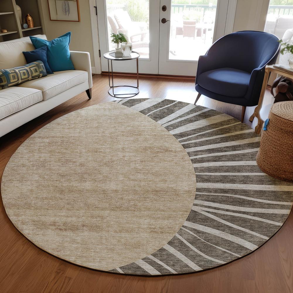 Chantille ACN668 Brown 8' x 8' Rug. Picture 6