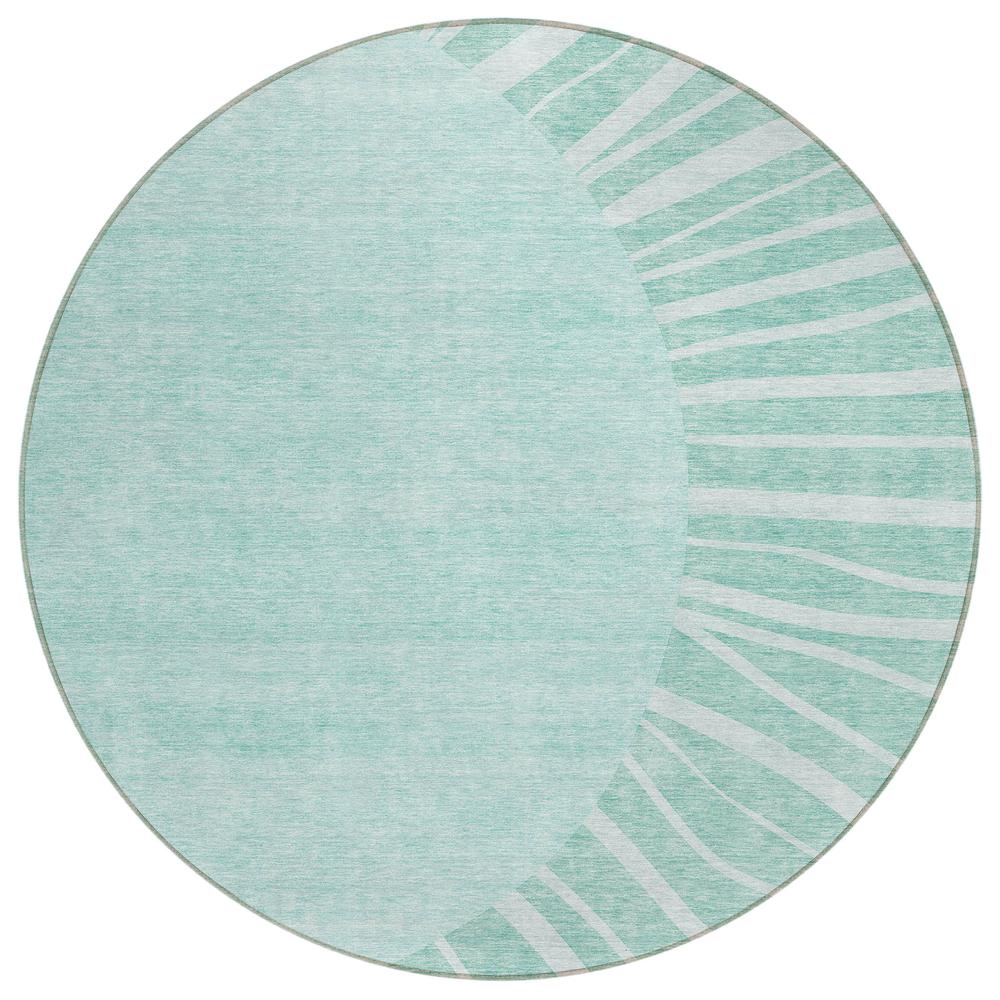 Chantille ACN668 Teal 8' x 8' Rug. Picture 1