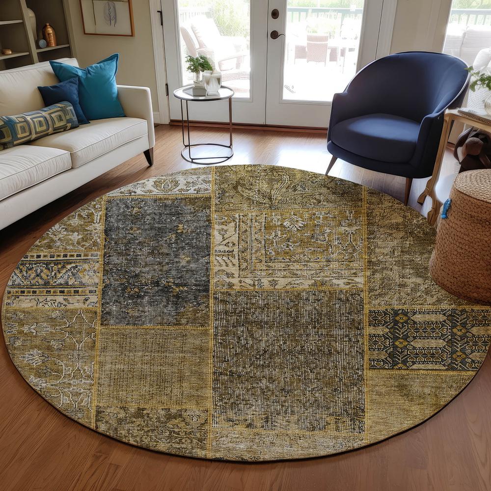 Chantille ACN669 Brown 8' x 8' Rug. Picture 6
