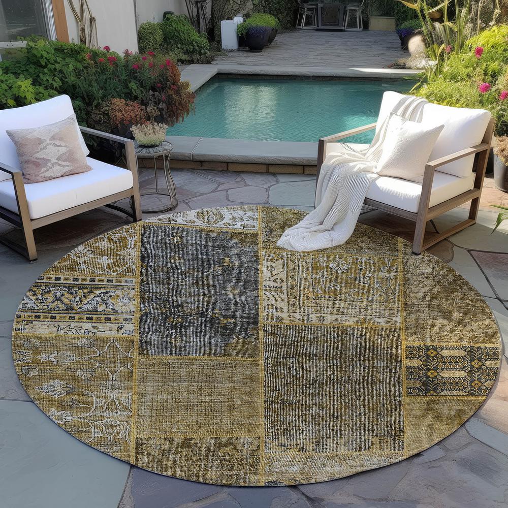 Chantille ACN669 Brown 8' x 8' Rug. Picture 7