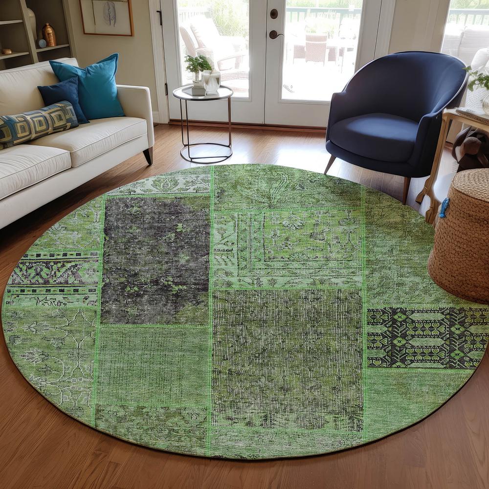 Chantille ACN669 Green 8' x 8' Rug. Picture 6