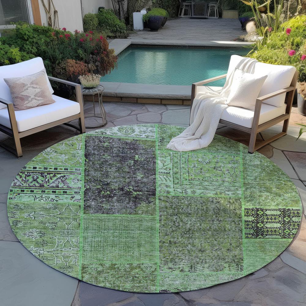 Chantille ACN669 Green 8' x 8' Rug. Picture 7