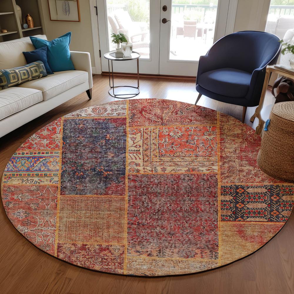 Chantille ACN669 Red 8' x 8' Rug. Picture 6