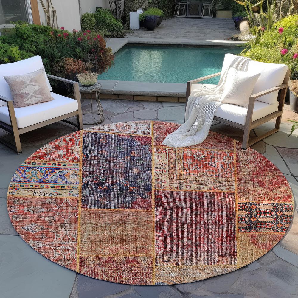 Chantille ACN669 Red 8' x 8' Rug. Picture 7