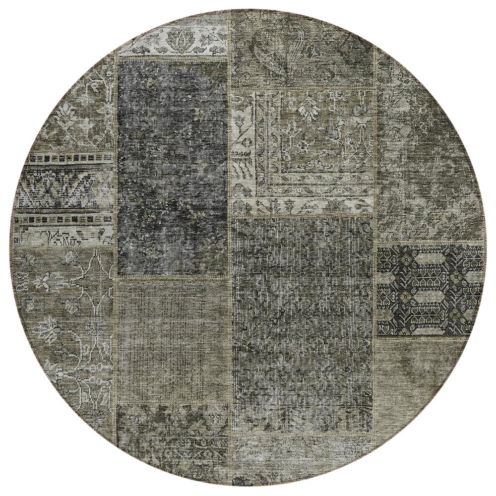 Chantille ACN669 Brown 8' x 8' Rug. Picture 1