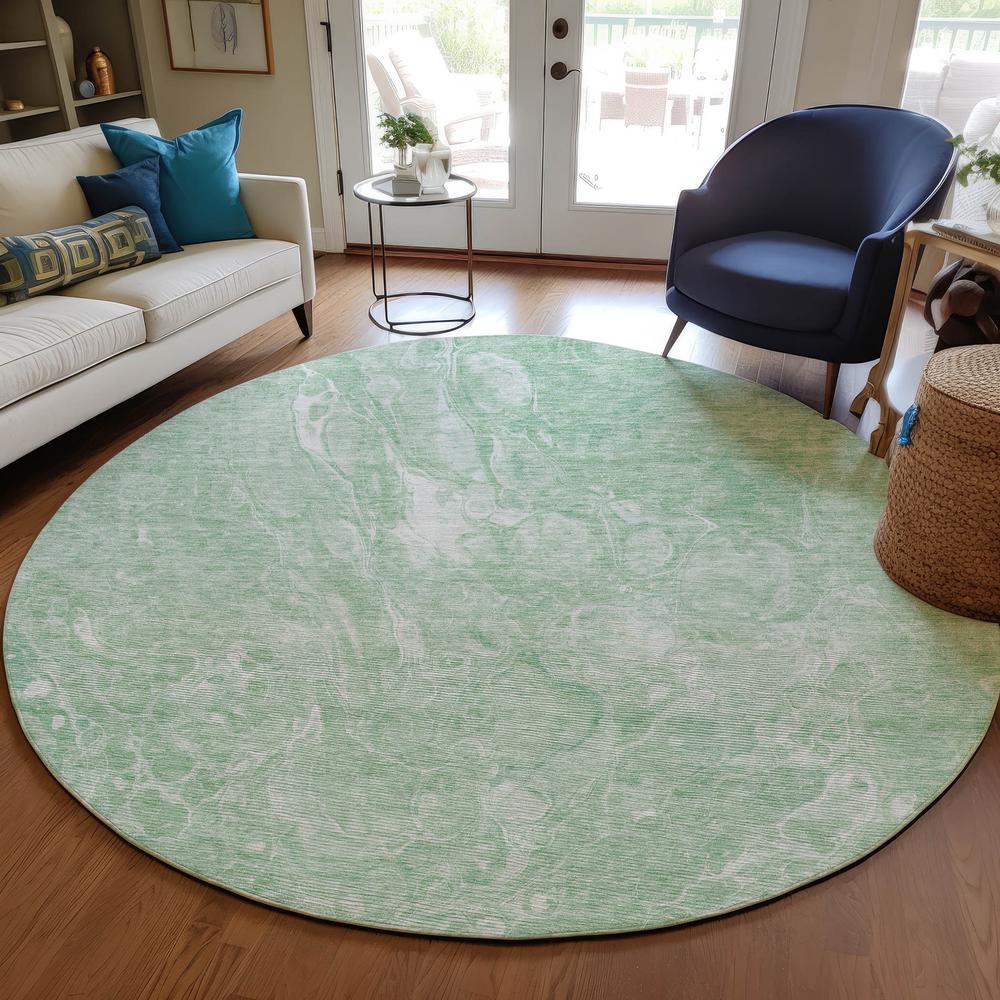 Chantille ACN670 Green 8' x 8' Rug. Picture 6