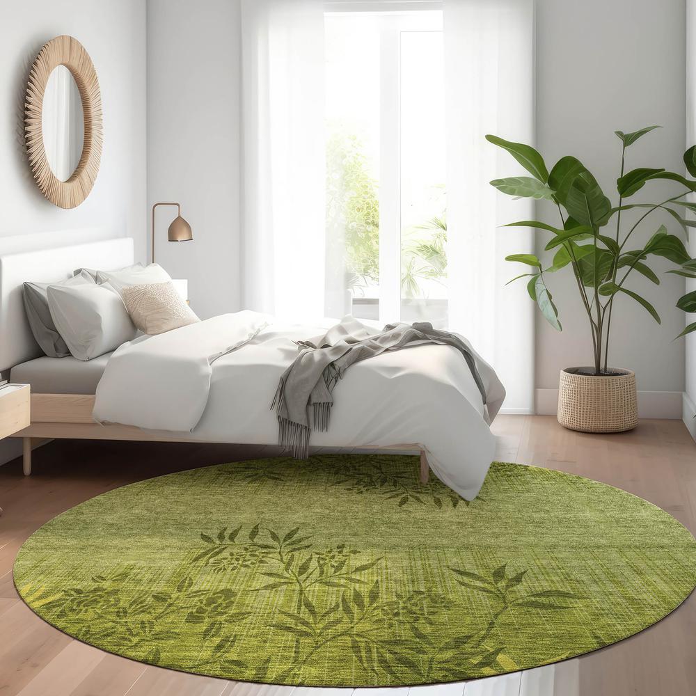 Chantille ACN673 Green 8' x 8' Rug. Picture 6